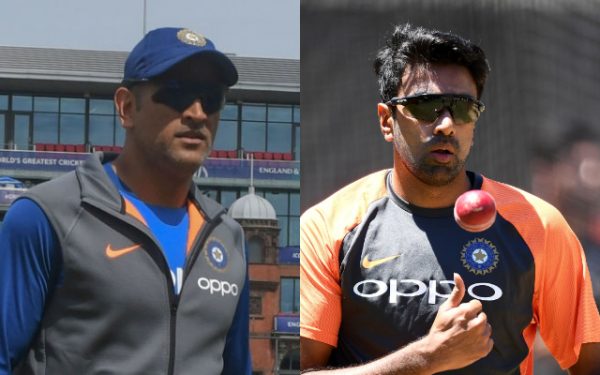 MS Dhoni and Ravi Ashwin