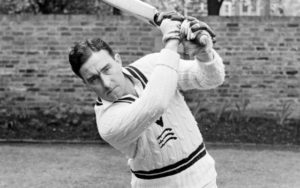 The incident when the umpire debutant Denis Compton LBW