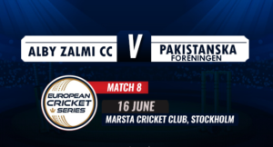 Alby Zalmi CC is expected to cruise to yet another comfortable victory over Pakistanska Foreningen