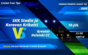 Online Cricket Betting – Free Tips | Finnish Premier League 2020 – Match 31, SKK Stadin Ja Keravan Kriketti vs Greater Helsinki CC