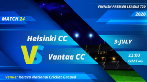 Cricket Free Tips| Finnish Premier League 2020 – Match 24, Greater Helsinki CC vs Vantaa CC