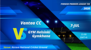 Online Cricket Betting – Free Tips | Finnish Premier League 2020 – Match 29, Vantaa CC vs GYM Helsinki Gymkhana