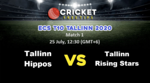 Online Cricket Betting – Free Tips | ECS T10 Tallinn 2020 – Match 1, Tallinn Hippos vs Tallinn Rising Stars