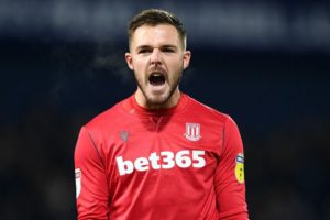 Stoke City’s Jack Butland as part of a potential deal that could see Angus Gunn move to the bet365 Stadium