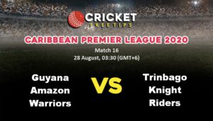 Online Cricket Betting – Free Tips | Caribbean Premier League 2020: Match 16, Guyana Amazon Warriors vs Trinbago Knight Riders