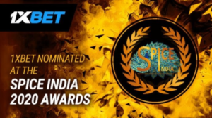1xBet Nominated SPiCE India 2020 Awards in Multiple Categories