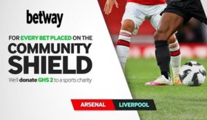 Betway to donate Community Shield bet percentage to Sports Charity