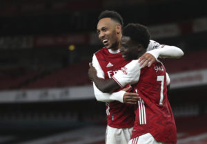 Aubameyang score twice lifts Arsenal win over Newcastle