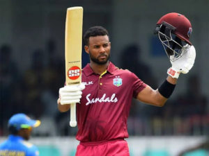 Shai Hope  in the record book by scoring century in the hundredth match